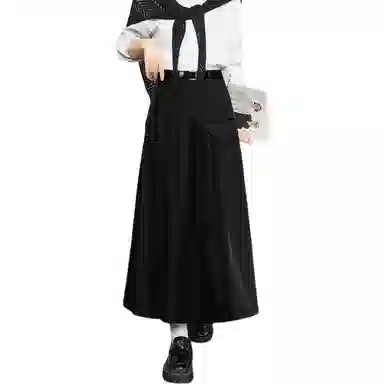 法文箱子 高级感小个子中长款休闲长裙 女款