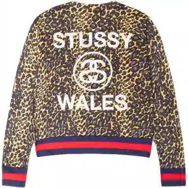 Stussy Wales Bonner FW25 LEOPARD SWEATER T