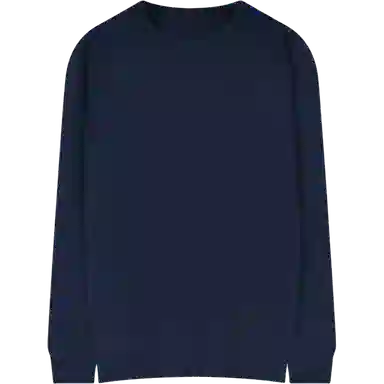 乱步 美式休闲宽松纯色打底衫圆领长袖卫衣 男女同款