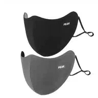 匹克 防寒显脸小双层防风立体剪裁 聚酯纤维 口罩 男女同款情侣款