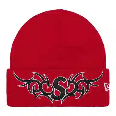 SupremexNew Era FW25 Week 5 Tribal S Logo Beanie