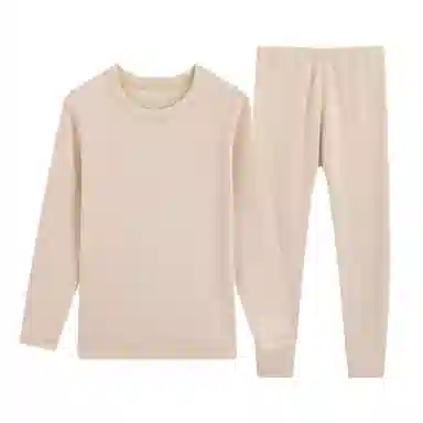 贴身领域 秋冬羊绒蚕丝德绒内衣女士初高中学生加厚秋衣秋裤女冬季保暖套装 女款