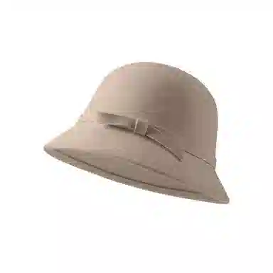 稻草人 韩版时尚优雅高级感 百搭潮流纯色 显脸小 羊毛 渔夫帽 女款