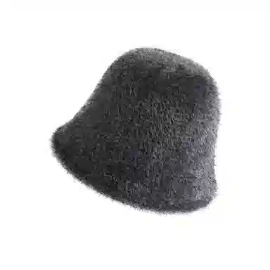 稻草人 毛绒绒保暖盆帽显脸小韩版简约百搭 涤纶 渔夫帽 女款