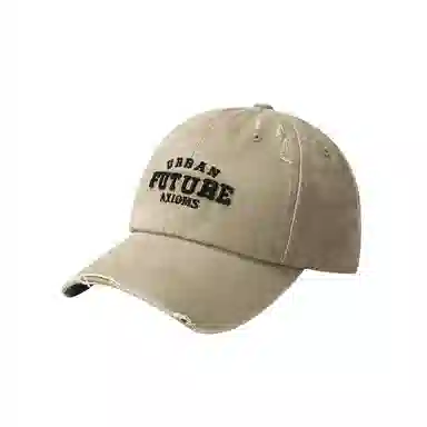 艾佳微 美式复古大头围显脸小百搭潮 棉 鸭舌帽 男女同款情侣款