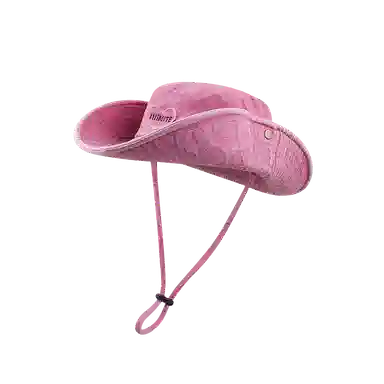 杨同学 甜酷辣妹风爱心西部牛仔风遮阳 涤纶 渔夫帽 女款 卡其/黑色/粉色