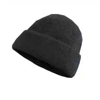 艾佳微 毛线堆堆帽大头围百搭休闲冷帽保暖帽子 腈纶 绒线帽 男女同款情侣款