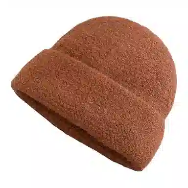 艾佳微 毛线堆堆帽大头围百搭休闲冷帽保暖帽子 腈纶 绒线帽 男女同款情侣款