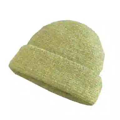 艾佳微 毛线堆堆帽大头围百搭休闲冷帽保暖帽子 腈纶 绒线帽 男女同款情侣款