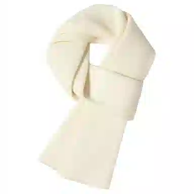 一米画纱 舒适柔软高级感平面嵌花亲肤暖糯保暖纯色针织外出防寒护颈 山羊绒 绒线围巾 男女同款情侣款