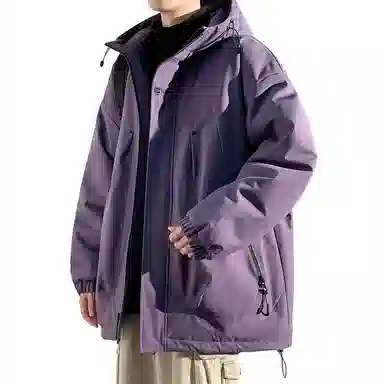 顶峰保罗 山系户外机能运动登山连帽工装长袖棉衣无性别主义潮牌休闲直筒上衣加厚多口袋宽松百搭舒适保暖耐磨棉服 男女同款