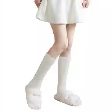 兰缪 秋冬水貂绒小腿袜加绒加厚保暖舒适亲肤不勒搭配雪地靴氛围感地板袜毛绒居家高筒袜 女款