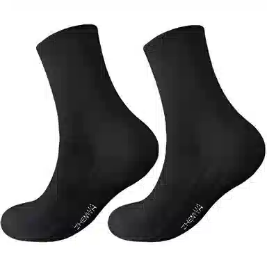 莫代尔 舒适透气吸汗防臭减震耐磨运动袜高弹不勒脚时尚简约休闲男款袜子男袜大码宽松抗造纯色百搭中筒袜 男女同款