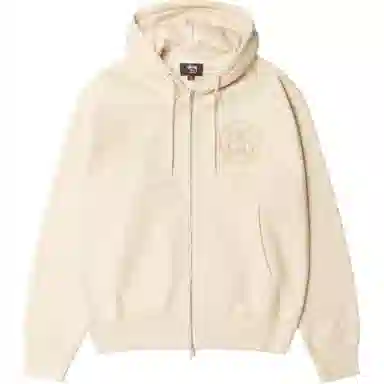 Stussy Wales Bonner FW25 FLEECE ZIP HOODIE logo