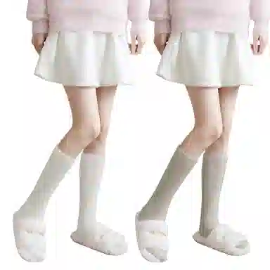 兰缪 秋冬水貂绒小腿袜加绒加厚保暖舒适亲肤不勒搭配雪地靴氛围感地板袜毛绒居家高筒袜 女款