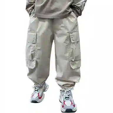 黑恐龙牛仔裤 工装秋装炸街休闲长裤 青少年