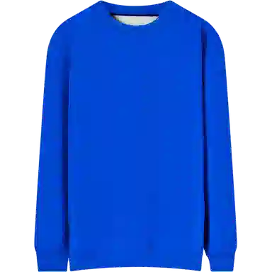 乱步 美式休闲宽松纯色打底衫圆领长袖卫衣 男女同款