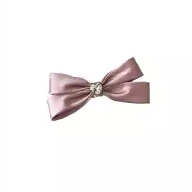 贯古今 韩系新款复古爱心蝴蝶结高级感气质简约百搭 布艺 发夹 女款