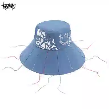 肯默 潮酷嘻哈丝线 棉 渔夫帽 男女同款情侣款