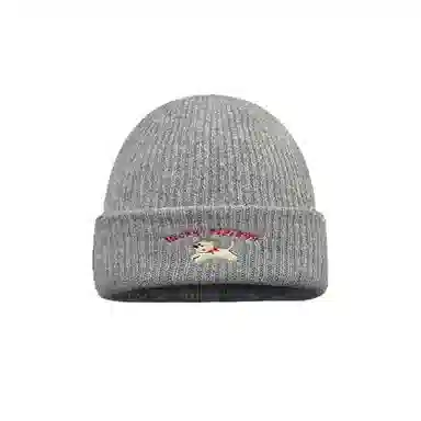 祎步康 韩系小狗针织毛线帽秋冬季柔软时尚百搭显脸小保暖 腈纶 帽子 男女同款情侣款