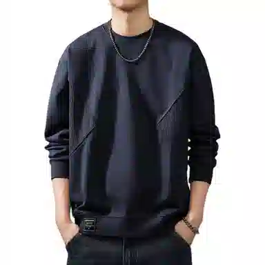 贵色 高端美式拼接宽松卫衣 男款