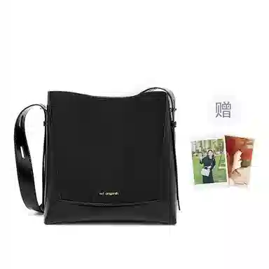 红蜻蜓 简约百搭小众气质高级感通勤日常实用水桶包手提腋下斜挎包 牛皮 单肩包 常规 女款 黑色/咖啡色