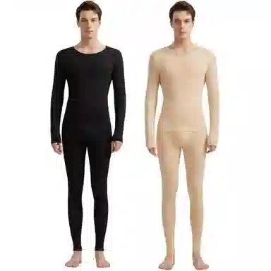兰缪 【玻尿酸润肤】美体塑形抑菌抗静电防螨男士内衣秋衣秋裤薄款冬季打底衫保暖套装 男款