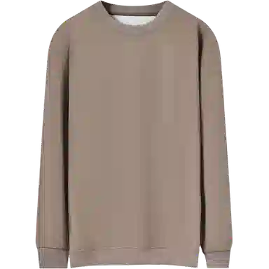 乱步 美式休闲宽松纯色打底衫圆领长袖卫衣 男女同款