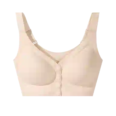欧迪芬 亲肤舒适透气无痕提拉承托防下垂高弹自然聚拢无钢圈果冻软支撑背心式文胸 女款