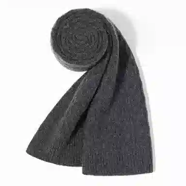 一米画纱 高品质水纹绞花柔软保暖外出小巧针织 时尚轻奢高级感 山羊绒 绒线围巾 男女同款情侣款