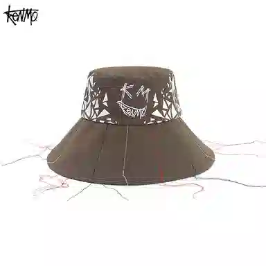 肯默 潮酷嘻哈丝线 棉 渔夫帽 男女同款情侣款