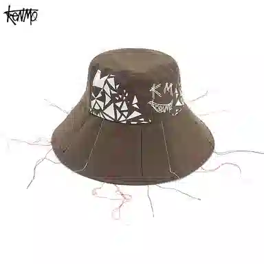肯默 潮酷嘻哈丝线 棉 渔夫帽 男女同款情侣款