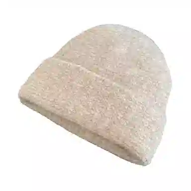 艾佳微 毛线堆堆帽大头围百搭休闲冷帽保暖帽子 腈纶 绒线帽 男女同款情侣款