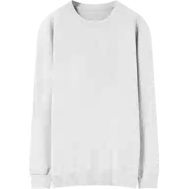 乱步 美式休闲宽松纯色打底衫圆领长袖卫衣 男女同款