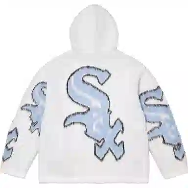Supreme x Chicago White Sox FW25 WEEK5 Zip Up Hooded Sweater logo