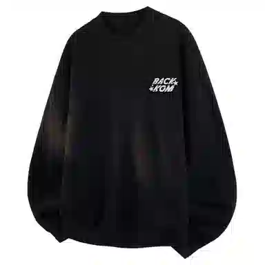 大卫贝肯 纯色基础款可拆卸胸针保暖宽松休闲慵懒百搭圆领韩系时尚长袖毛衣 男女同款