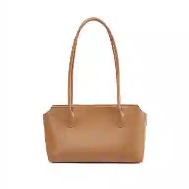 红蜻蜓 韩系简约风可爱泰迪挂饰点缀日常通勤慵懒风实用百搭款 牛皮 托特包单肩包 女款 棕色/黑色/咖啡色