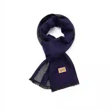 肯默 保暖条纹简约 聚酯纤维 绒线围巾 男女同款情侣款