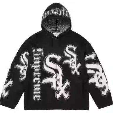 Supreme x Chicago White Sox FW25 WEEK5 Zip Up Hooded Sweater logo