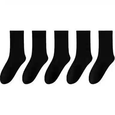 十三日季 纯棉吸汗透气纯色简约中筒袜 女款