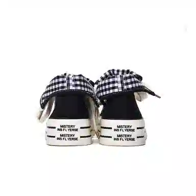 MISTERY Plaid High-Top Canvas Sneakers