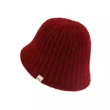 稻草人 秋冬季简约时尚针织水桶帽 潮流显脸小素颜百搭 聚酯纤维 渔夫帽 女款