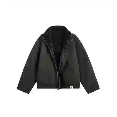 【dme】 日系复古潮流时尚宽松立领保暖加绒棉衣外套男冬款休闲设计中性工装棉服夹克 男女同款