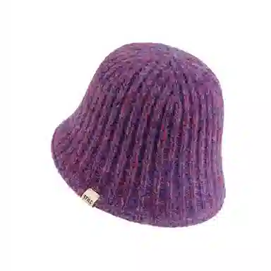 稻草人 秋冬季简约时尚针织水桶帽 潮流显脸小素颜百搭 聚酯纤维 渔夫帽 女款