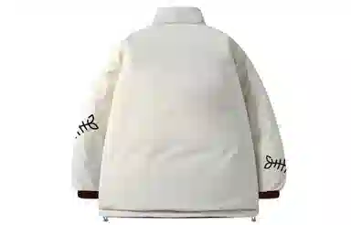 LA'T.WEEKEND Reversible Cartoon Cat Logo Cotton Jacket