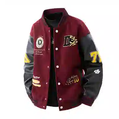 KNOCKSPARK Racing Embroidered Bomber Jacket