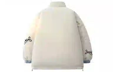 LA'T.WEEKEND Reversible Cartoon Cat Logo Cotton Jacket