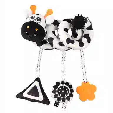 图米鱼 卡通动物 黑白动物 带响铃 床铃床挂