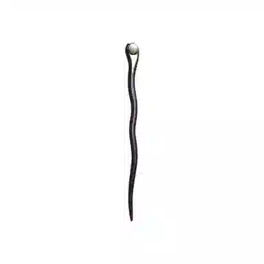 NuanTong Elegant Pearl Hairpin Ebony Wood
