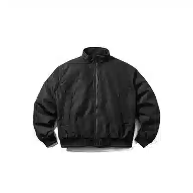 【dme】 复古美式立领教练户外工装白鸭绒夹克潮流时尚中性冬季宽松飞行羽绒服外套 男女同款